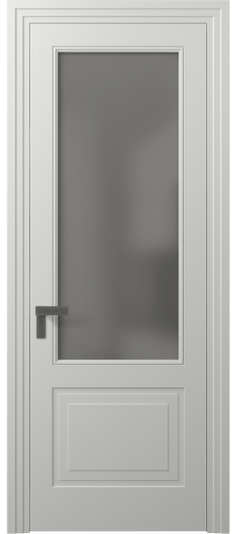 Дверь межкомнатная 8352 МССР СЕР САТ. Цвет Матовый светло-серый. Материал Гладкая эмаль. Коллекция Rocca. Картинка.