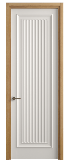 Дверь межкомнатная 6701 МПБЛ. Цвет Матовый пудровый белый. Материал Гладкая эмаль. Коллекция Шарм. Картинка.