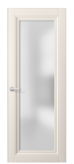 Дверь межкомнатная 2502 ПЭКБ САТ. Цвет ПЭТ кремово-белый. Материал ПЭТ. Коллекция Centro. Картинка.