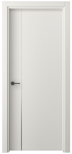 Дверь межкомнатная 4201 СТБЛ. Цвет Софт-тач белоснежный. Материал Полипропилен. Коллекция Freedom. Картинка.