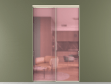 Перегородка Formato внутри проёма 2 створки