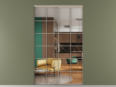 Перегородка Формато внутри проёма 2 створки