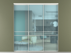 Перегородка Формато внутри проёма 3 створки