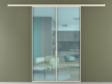 Перегородка Formato вдоль стены 2 створки