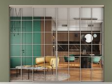 Перегородка Формато внутри проёма 4 створки