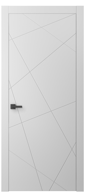 Дверь межкомнатная АКП 8048 МБЛ Матовый белоснежный. Цвет Матовый белоснежный. Материал Гладкая эмаль. Коллекция Linea. Картинка.