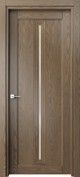 Дверь межкомнатная 6123 ДММ САТ. Цвет Дуб мраморный. Материал Массив дуба. Коллекция Ego. Картинка.